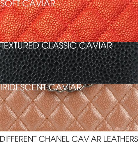 chanel calfskin vs caviar leather